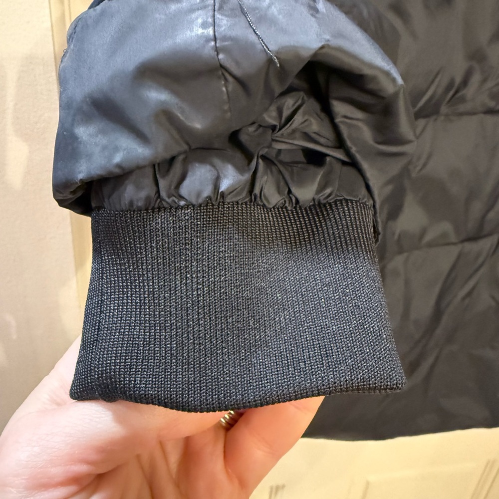 GAP Black Maternity Puffer Jacket - image 3